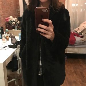 Popsugar/ Kohl’s faux fur coat